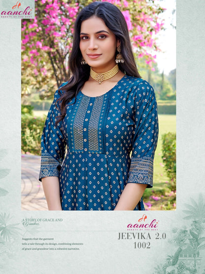 Jeevika 2.0 Aanchi Anarkali Kurtis Wholesaler