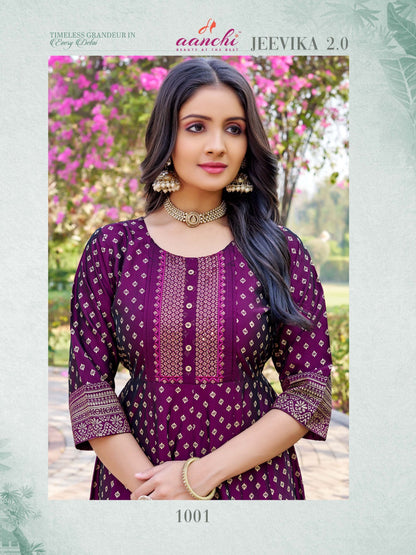 Jeevika 2.0 Aanchi Anarkali Kurtis Wholesaler