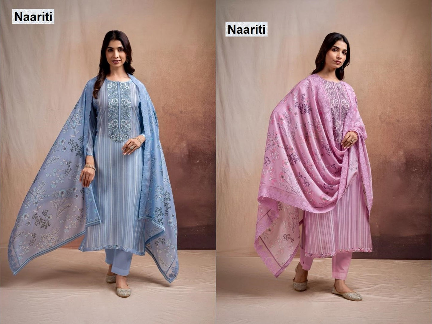 Jeezim 2749 Naariti Muslin Pant Style Suits Exporter Ahmedabad