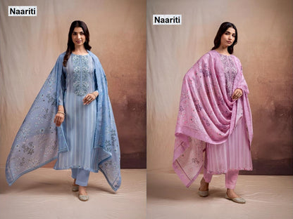 Jeezim 2749 Naariti Muslin Pant Style Suits Exporter Ahmedabad
