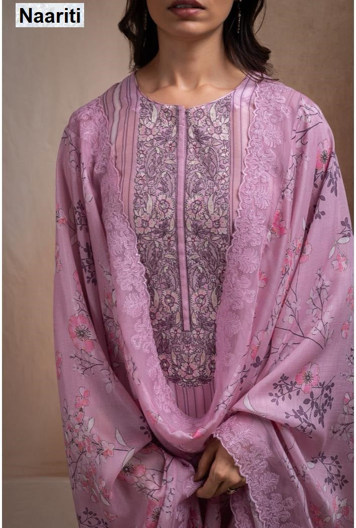 Jeezim 2749 Naariti Muslin Pant Style Suits Exporter Ahmedabad
