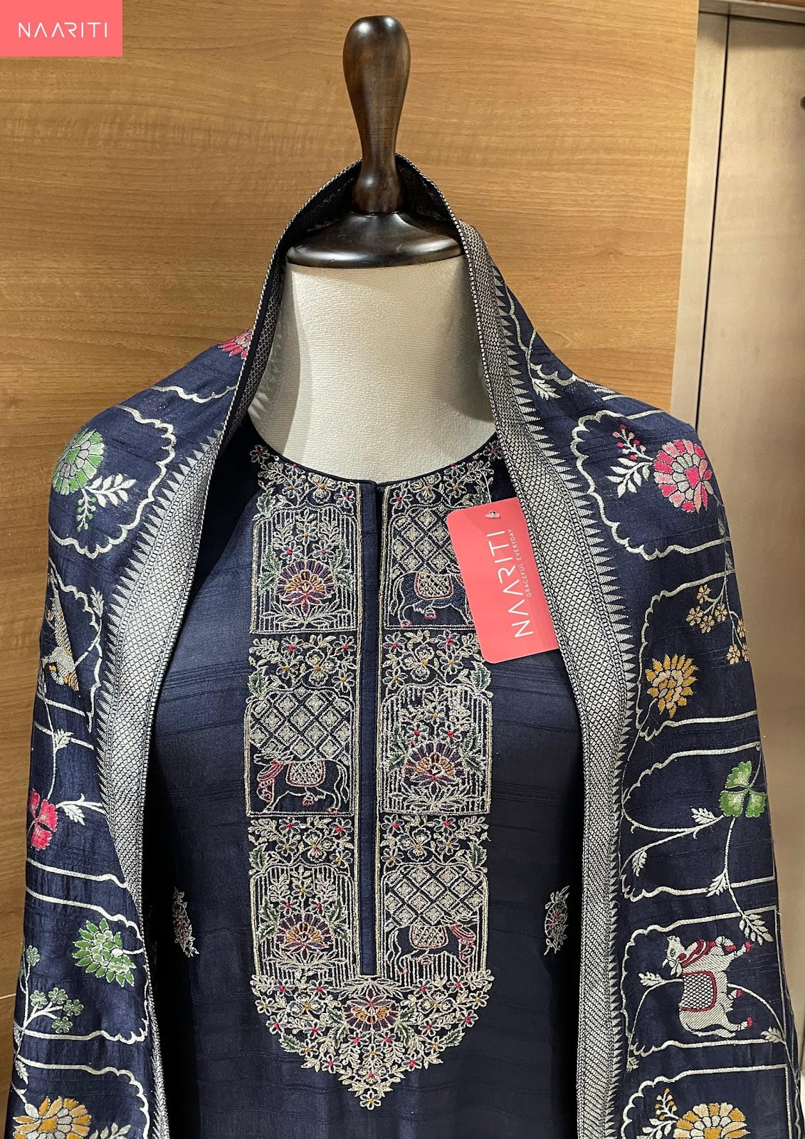 Jefeen Naariti Tussar Silk Salwar Suits Wholesale Price