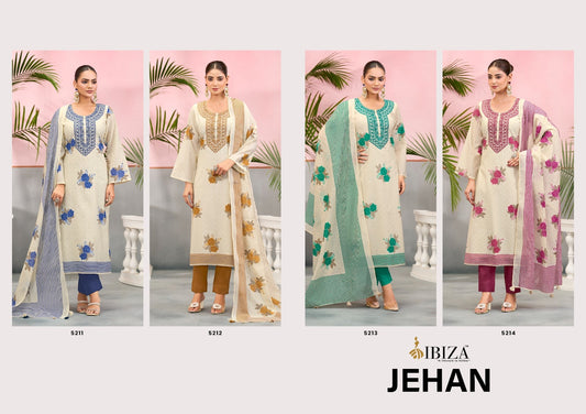 Jehan Ibiza Mal Cotton Pant Style Suits Exporter Ahmedabad