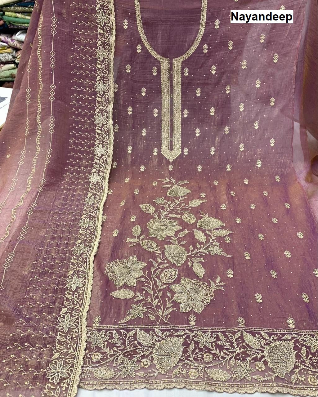 Jemimi Nayandeep Silk Salwar Suits Supplier Gujarat