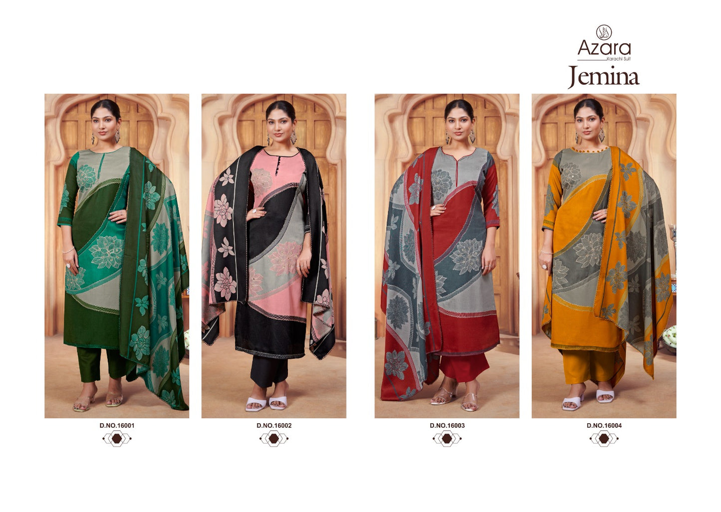Jemina Radhika Fashion Azara Lawn Cotton Karachi Salwar Suits Manufacturer