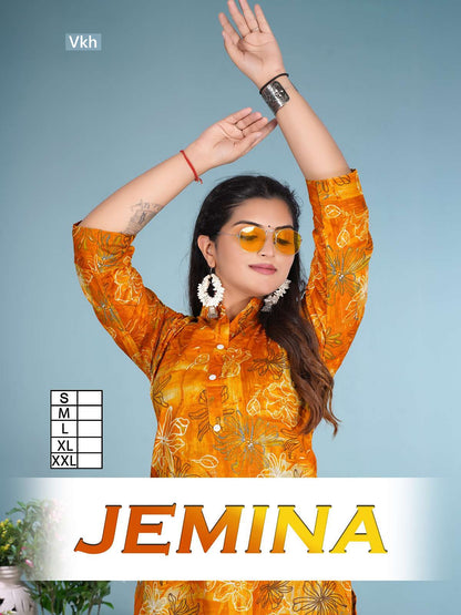 Jemina Vkh Cotton Short Kurtis Exporter