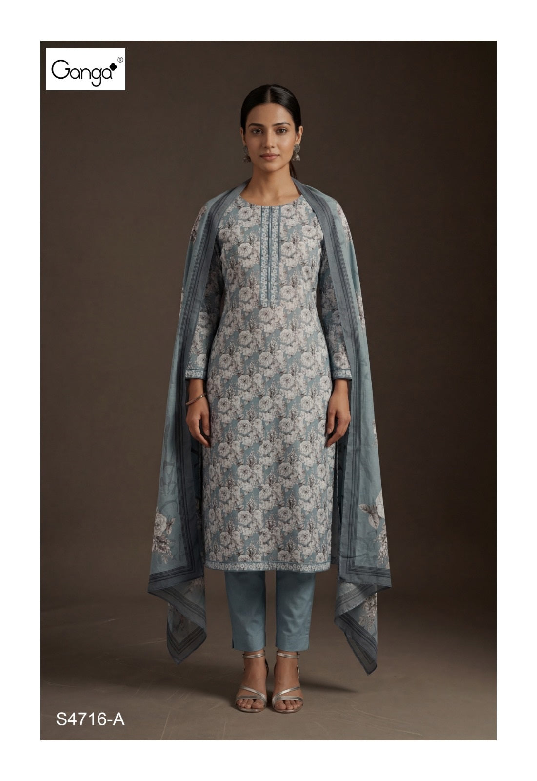 Jemma 4716 Ganga Cotton Pant Style Suits Manufacturer Ahmedabad
