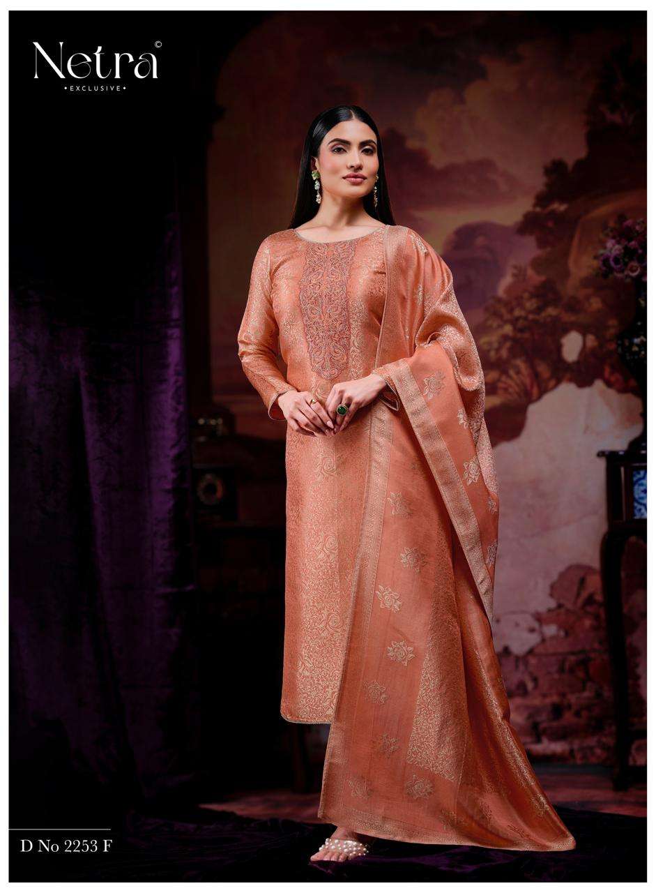 Jenika Netra Bemberg Silk Pant Style Suits Wholesaler Ahmedabad