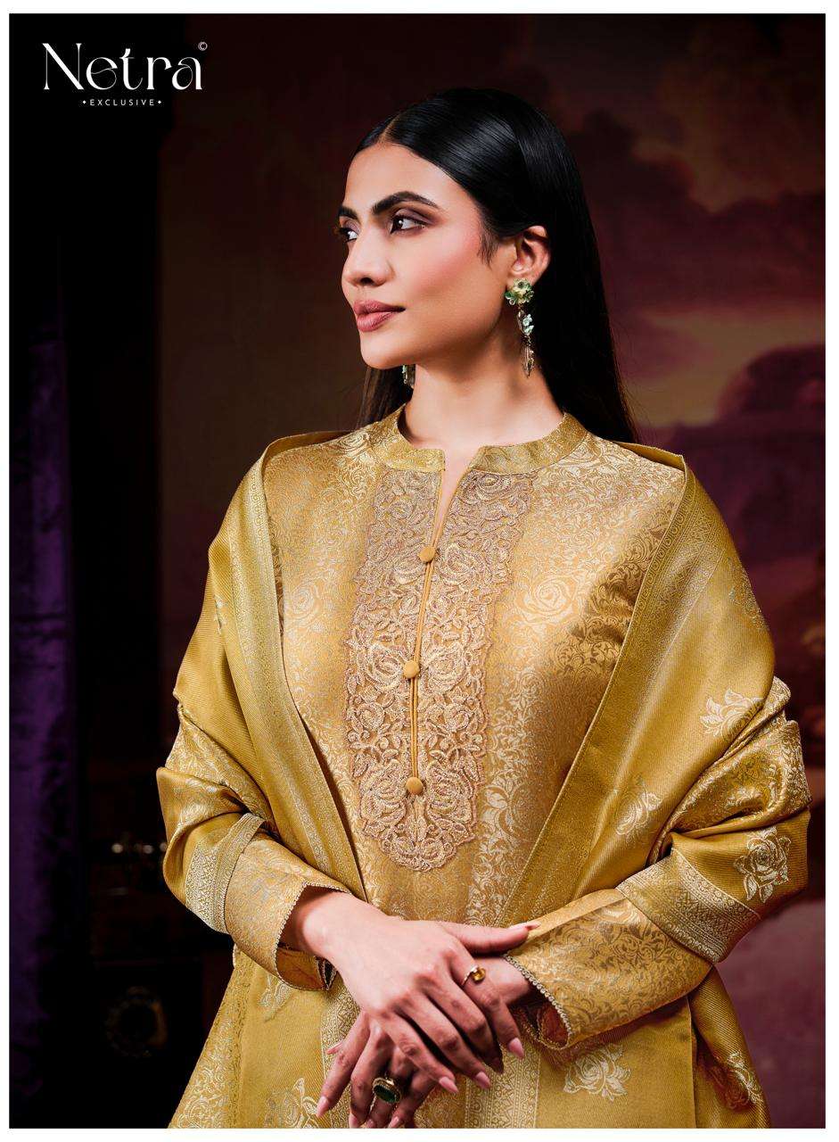 Jenika Netra Bemberg Silk Pant Style Suits Wholesaler Ahmedabad