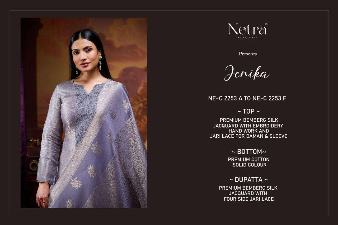 Jenika Netra Bemberg Silk Pant Style Suits Wholesaler Ahmedabad