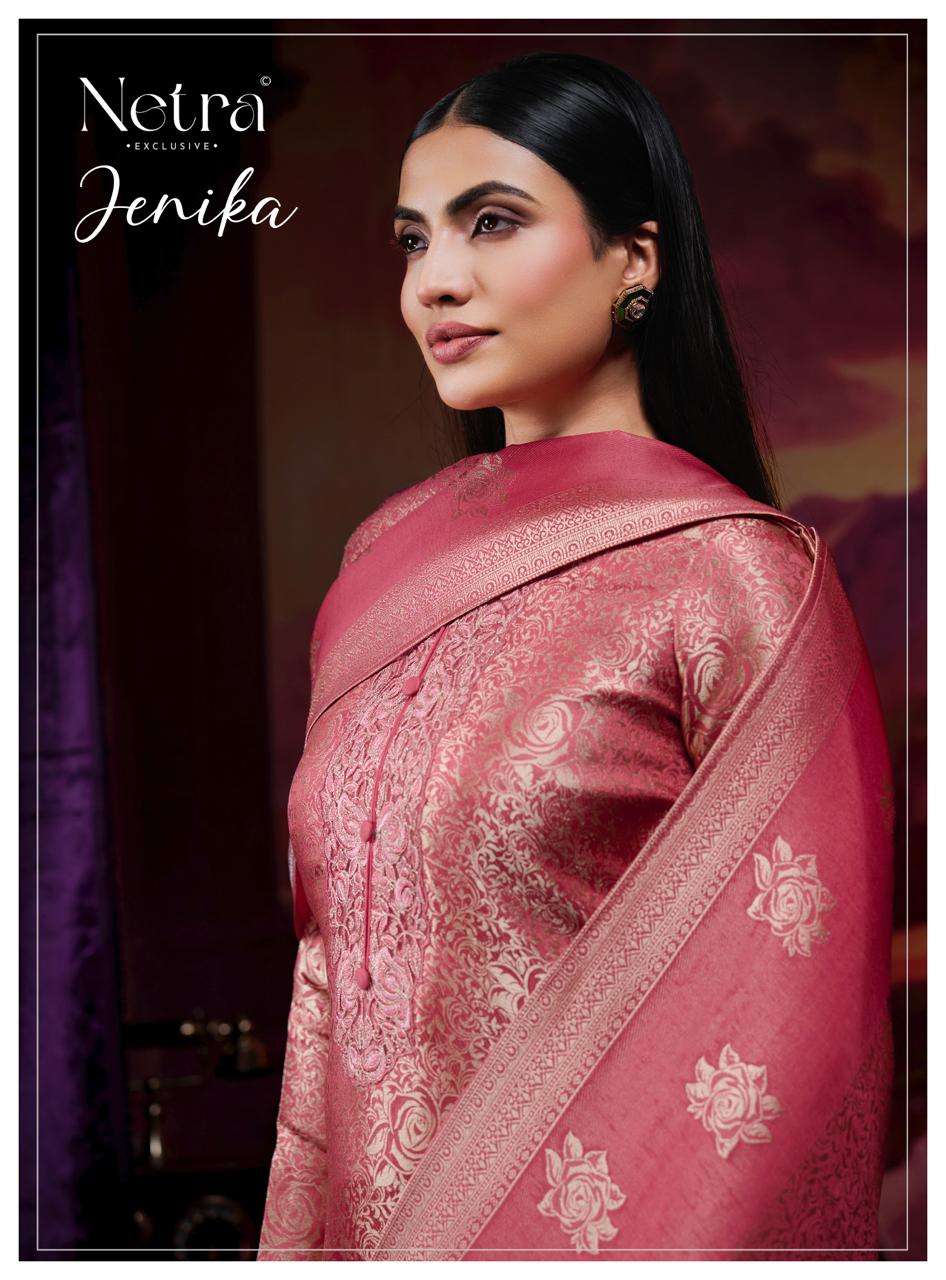 Jenika Netra Bemberg Silk Pant Style Suits Wholesaler Ahmedabad