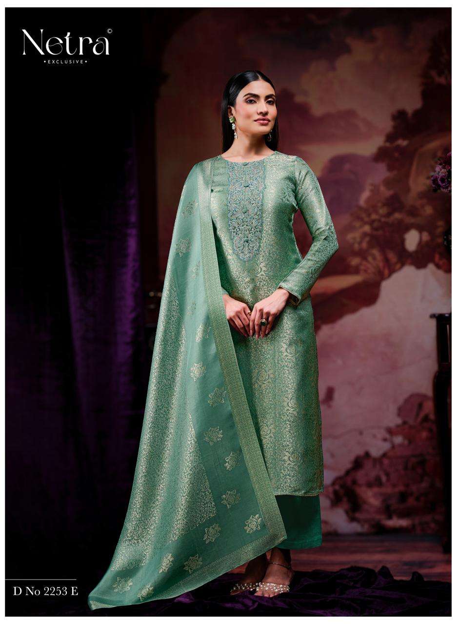 Jenika Netra Bemberg Silk Pant Style Suits Wholesaler Ahmedabad