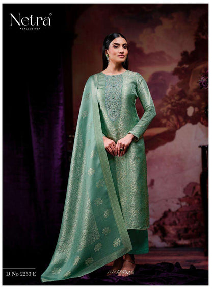 Jenika Netra Bemberg Silk Pant Style Suits Wholesaler Ahmedabad