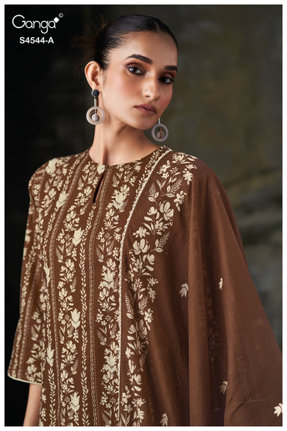 Jeniya 4544 Ganga Cotton Plazzo Style Suits Wholesaler Gujarat