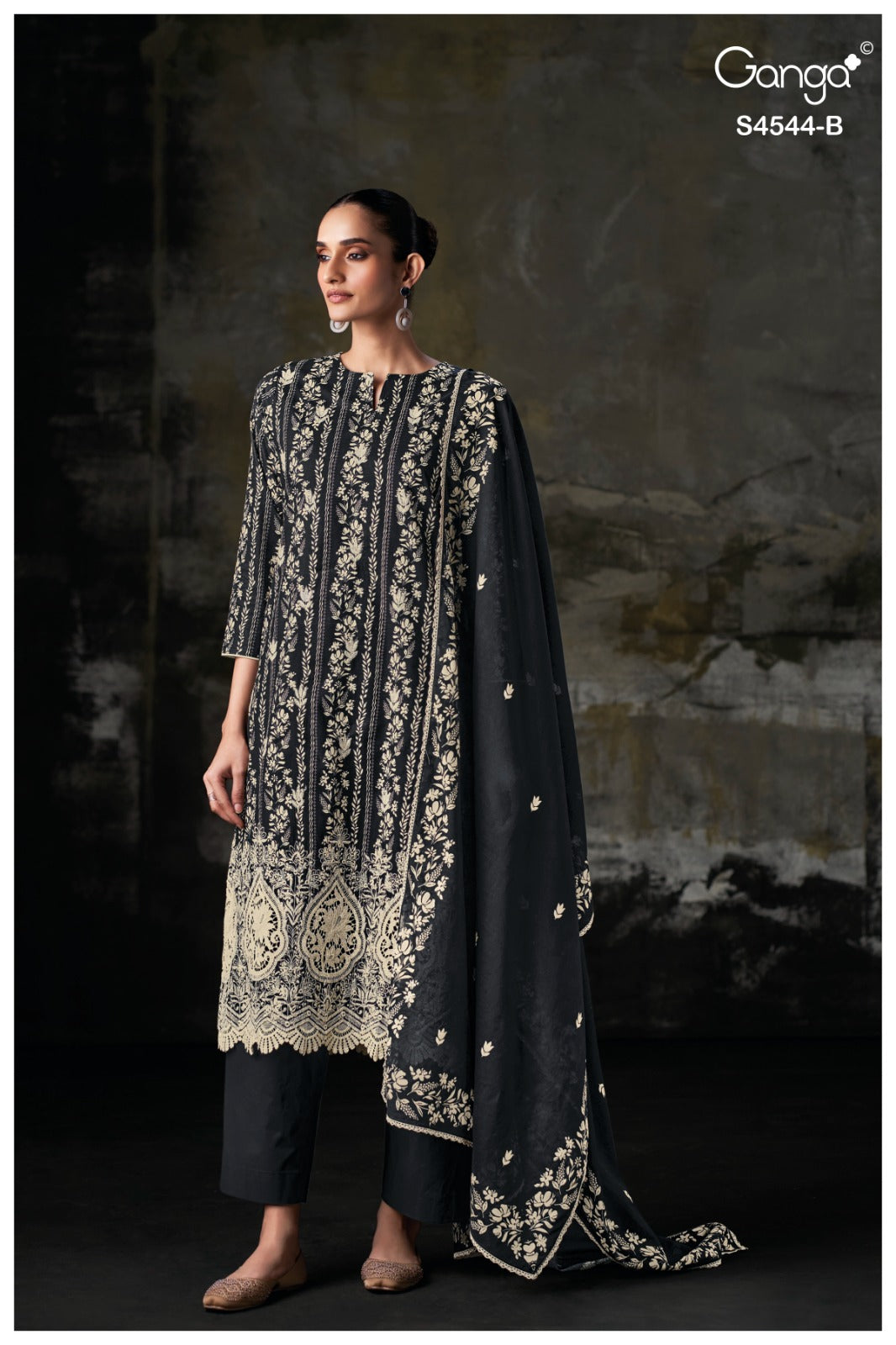 Jeniya 4544 Ganga Cotton Plazzo Style Suits Wholesaler Gujarat
