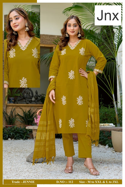 Jennie Jnx Dhabu Cotton Readymade Pant Style Suits Exporter Ahmedabad