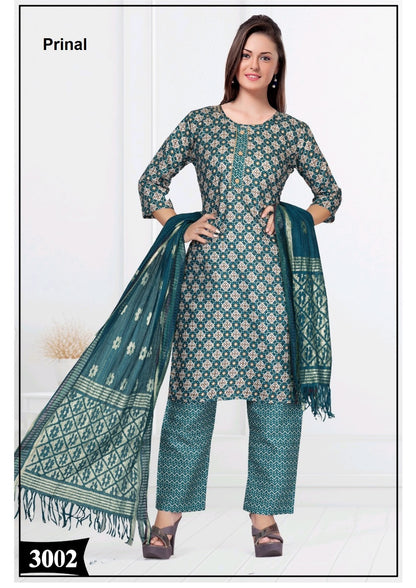 Jenny 1 Prinal Cotton Silk Readymade Pant Style Suits Supplier Gujarat