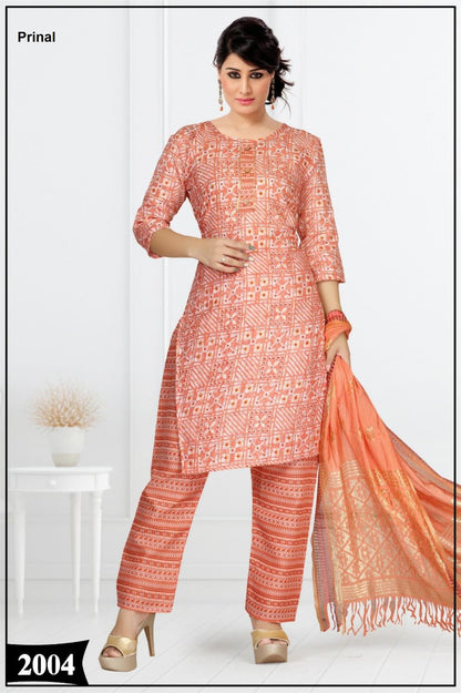 Jenny 2 Prinal Cotton Readymade Pant Style Suits Exporter Gujarat