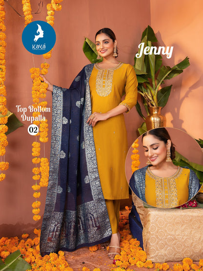 Jenny Kaya Vertican Readymade Pant Style Suits Wholesale Rate