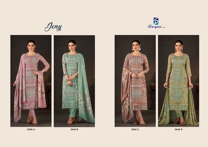 Jeny Sargam Prints Pure Viscose Pant Style Suits Supplier