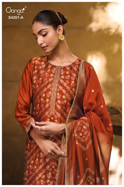 Jerica 4201 Ganga Premium Viscose Plazzo Style Suits Manufacturer India