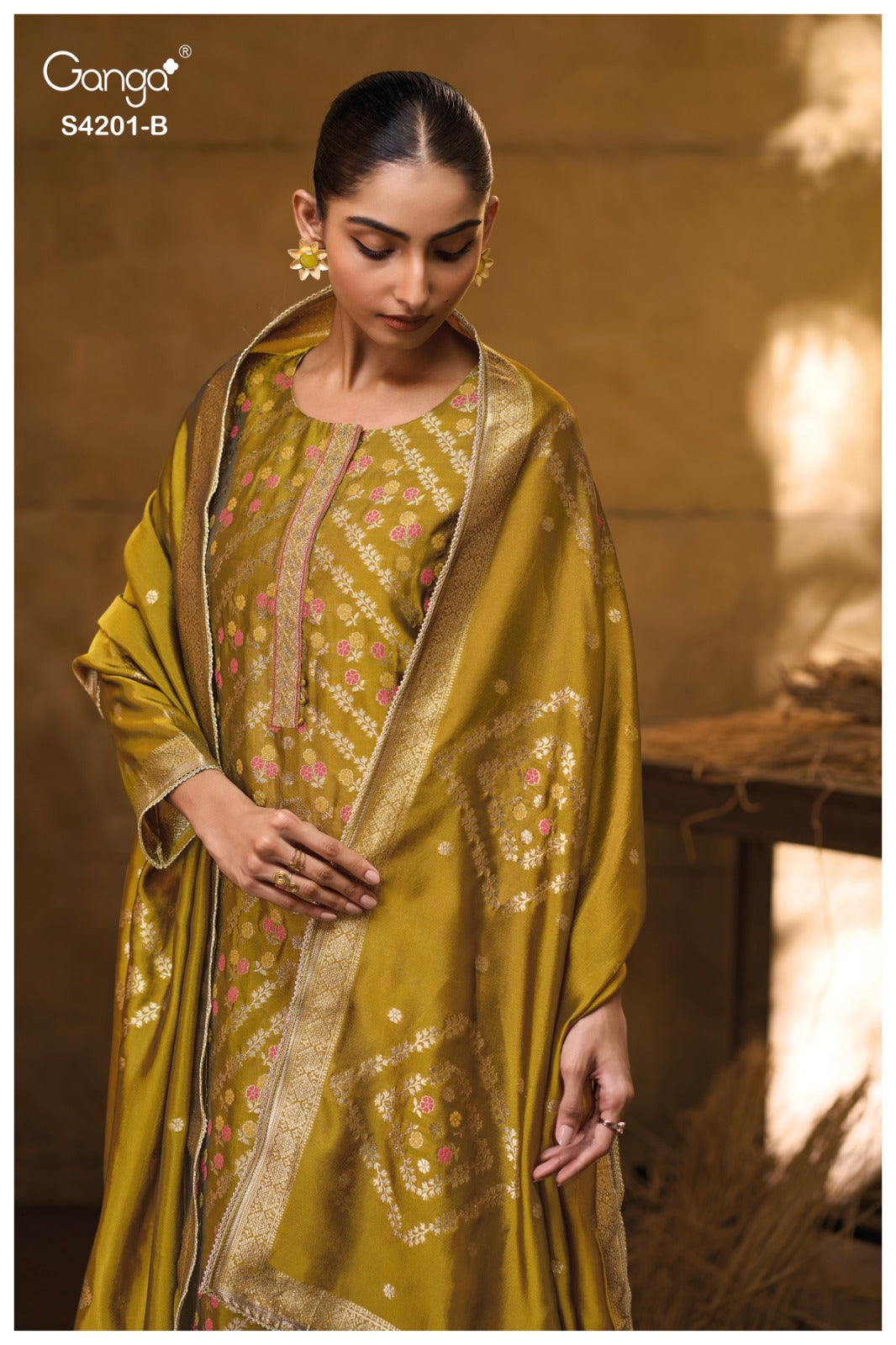 Jerica 4201 Ganga Premium Viscose Plazzo Style Suits Manufacturer India