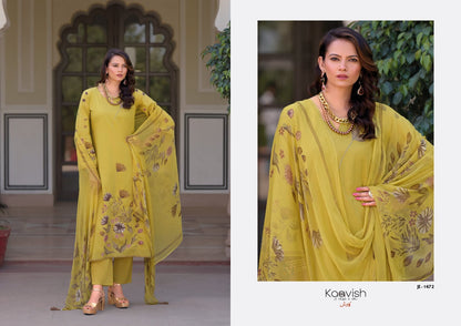 Jesscia 1 Kaavish Pure Lawn Pant Style Suits Exporter Ahmedabad