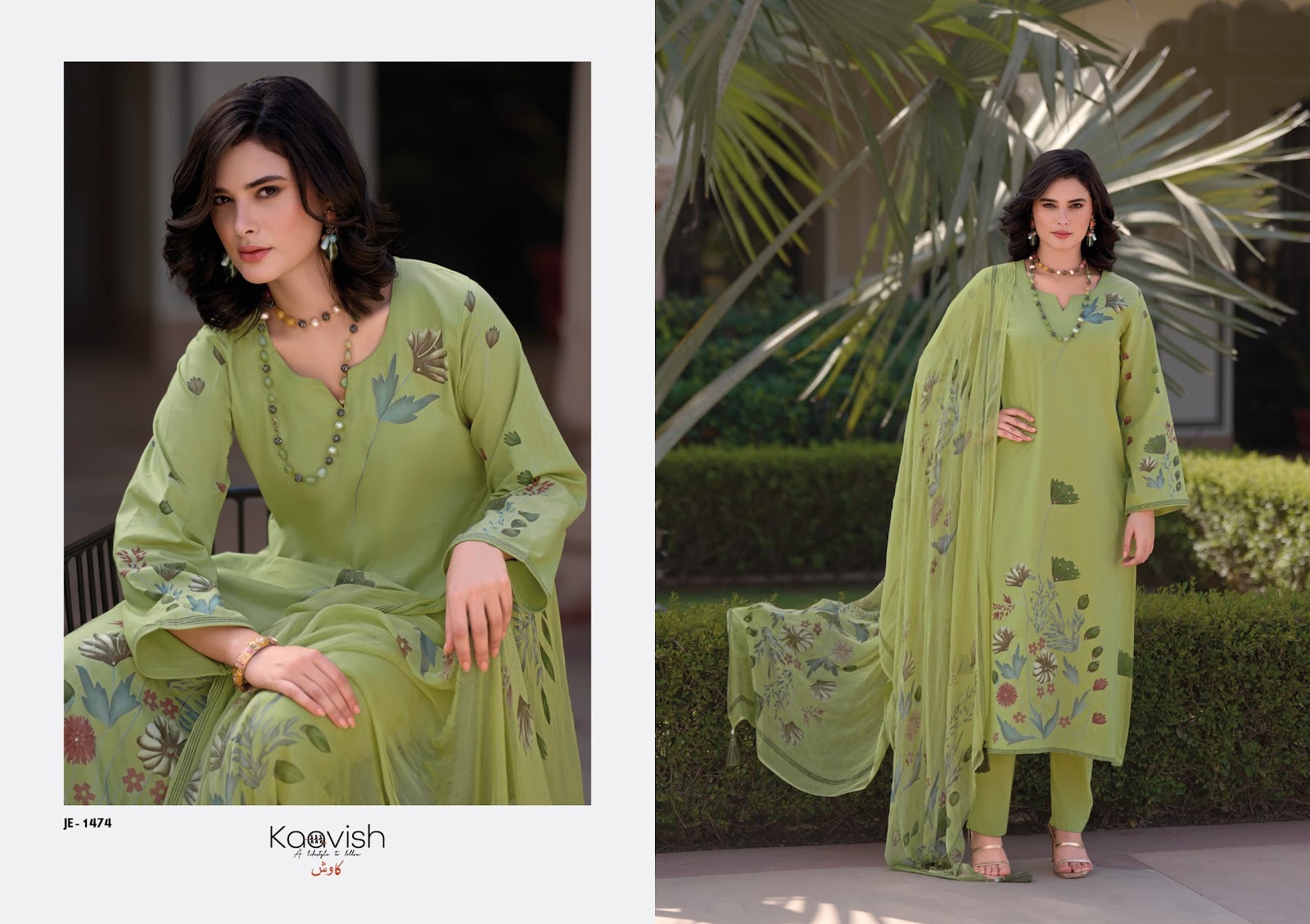 Jesscia 1 Kaavish Pure Lawn Pant Style Suits Exporter Ahmedabad