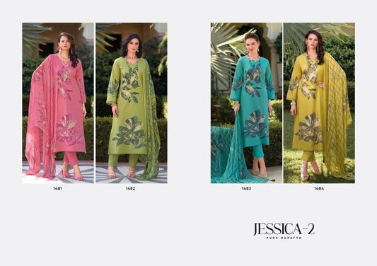 Jesscia 2 Kaavish Lawn Cotton Pant Style Suits Manufacturer Ahmedabad
