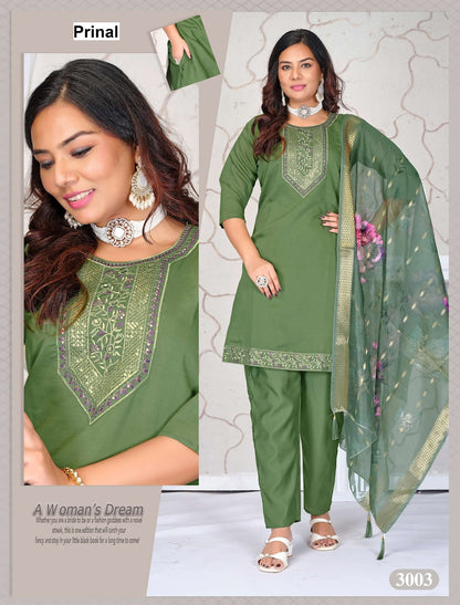 Jessica Prinal Roman Silk Readymade Pant Style Suits Exporter