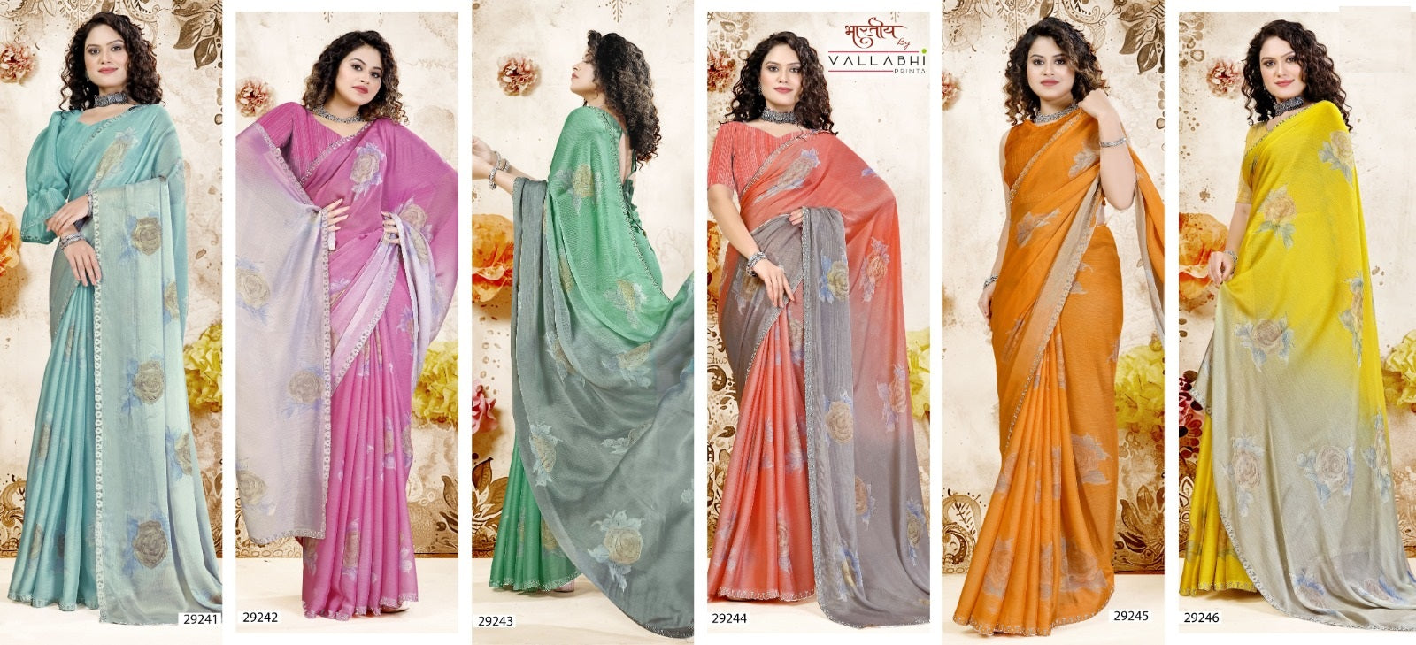 Jessie Vallabhi Prints Brasso Sarees Manufacturer India