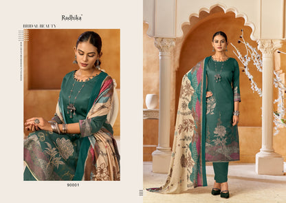 Jessika Vol 2 Radhika Fashion Azara Jam Cotton Pant Style Suits Manufacturer Ahmedabad