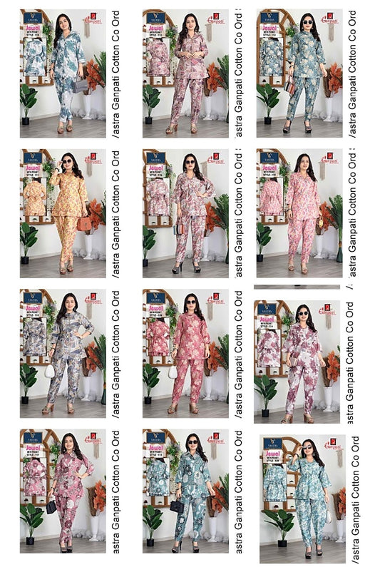 Jewal Vastra Ganpati Cotton Vetican Co Ord Set Supplier Gujarat