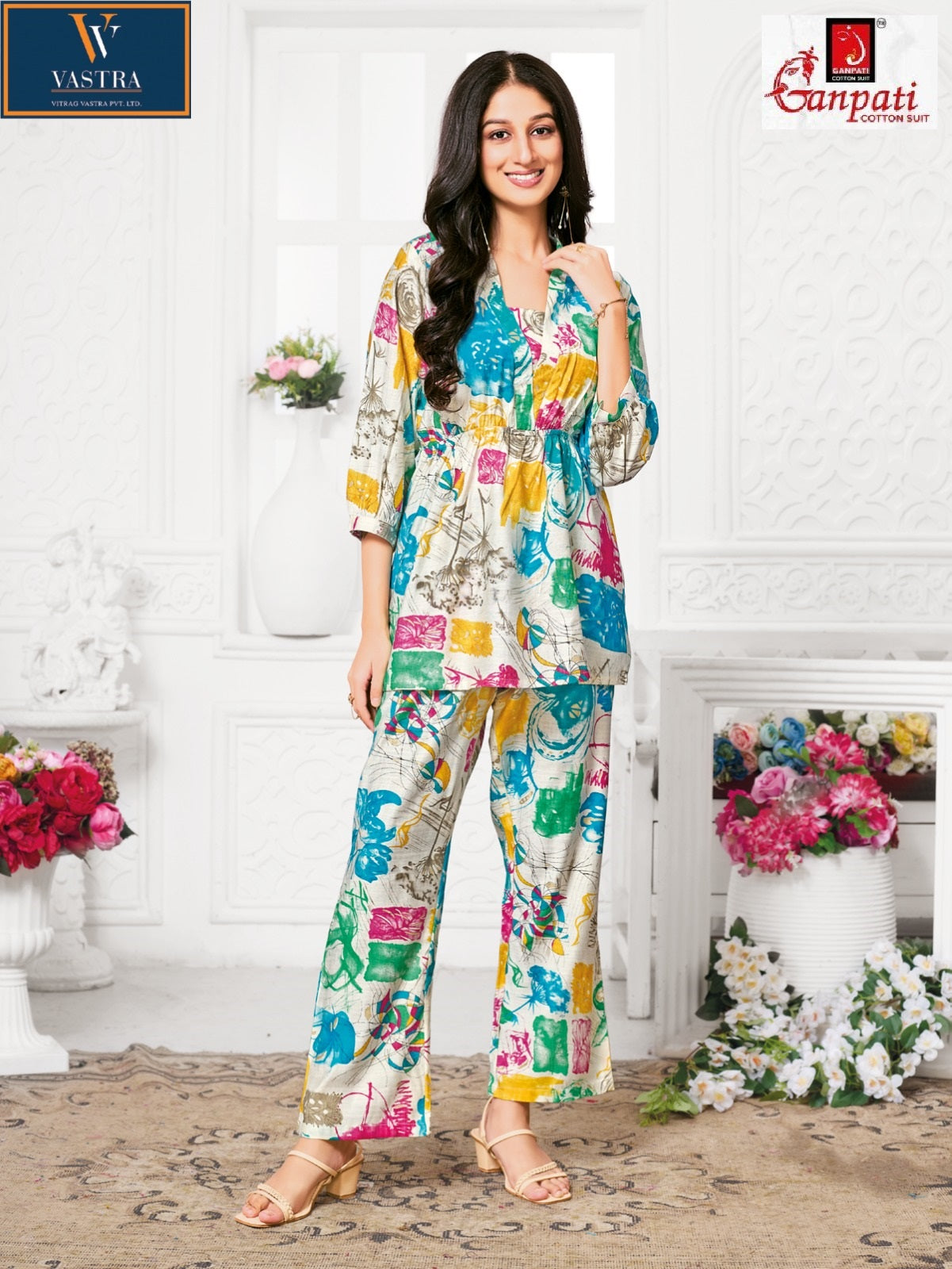 Jewal Vol 2 Vastra Ganpati Cotton Vatican Co Ord Set Manufacturer Ahmedabad