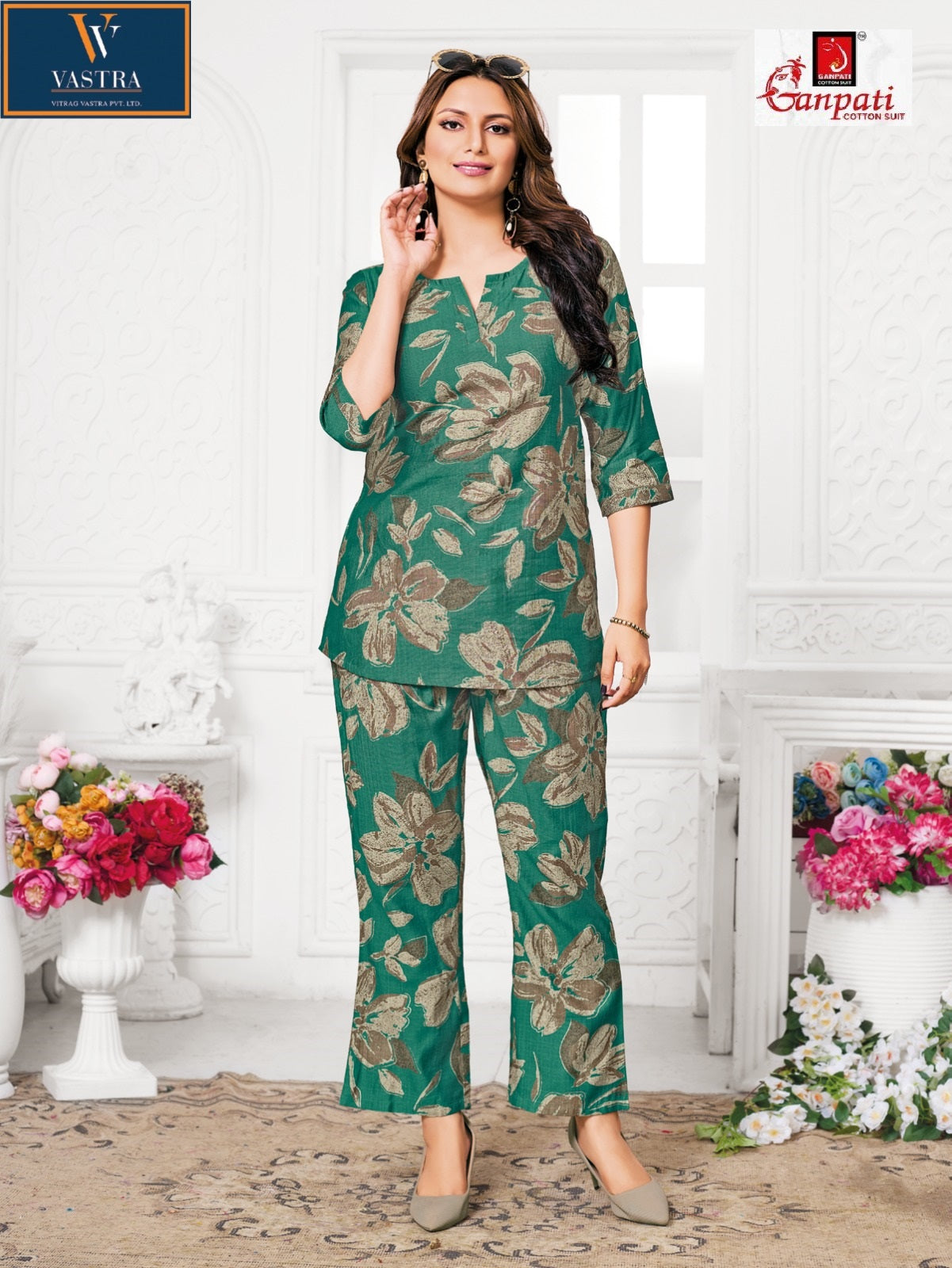 Jewal Vol 2 Vastra Ganpati Cotton Vatican Co Ord Set Manufacturer Ahmedabad