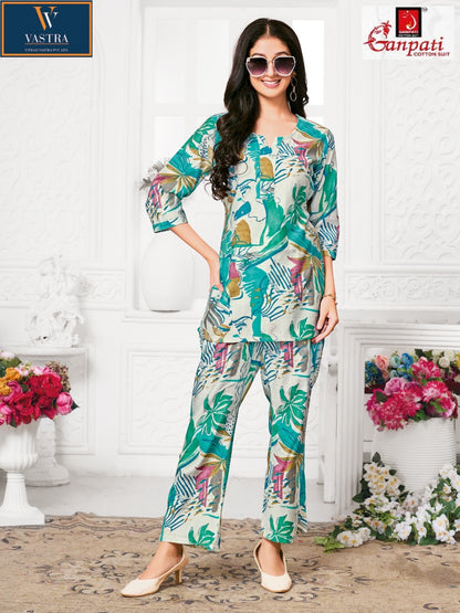 Jewal Vol 2 Vastra Ganpati Cotton Vatican Co Ord Set Manufacturer Ahmedabad