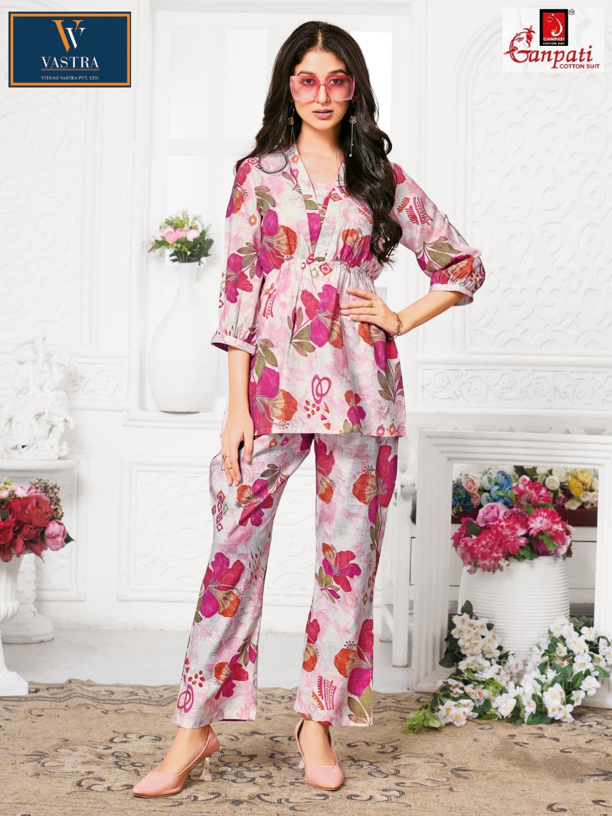 Jewal Vol 2 Vastra Ganpati Cotton Vatican Co Ord Set Manufacturer Ahmedabad