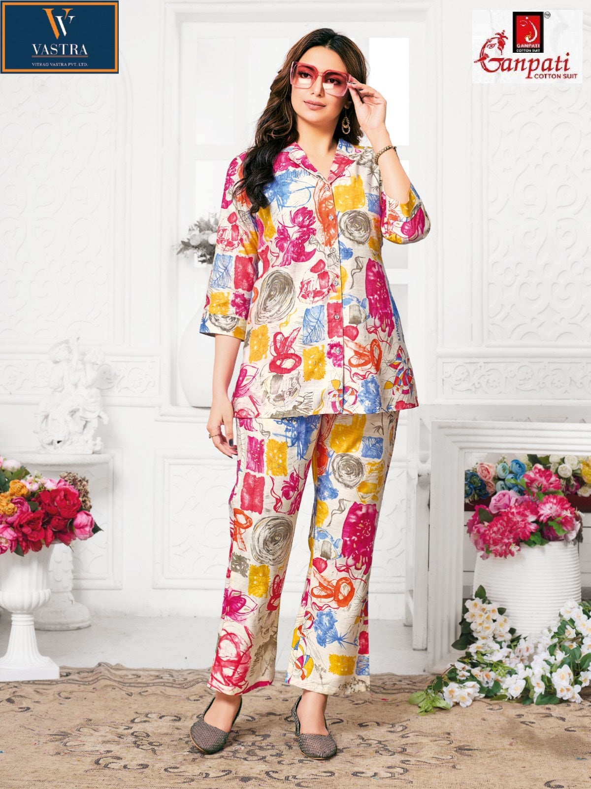Jewal Vol 2 Vastra Ganpati Cotton Vatican Co Ord Set Manufacturer Ahmedabad