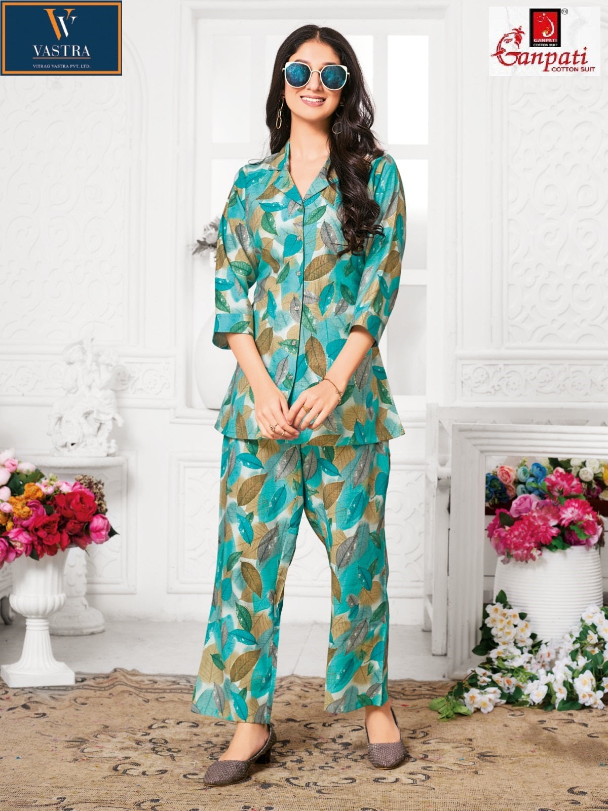 Jewal Vol 2 Vastra Ganpati Cotton Vatican Co Ord Set Manufacturer Ahmedabad