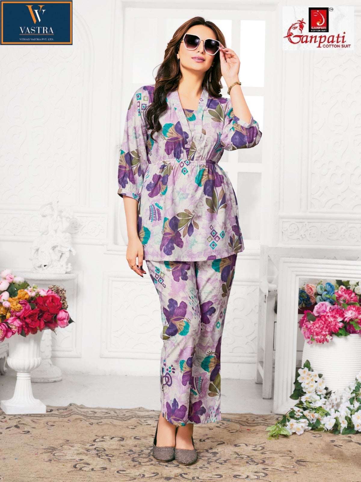 Jewal Vol 2 Vastra Ganpati Cotton Vatican Co Ord Set Manufacturer Ahmedabad