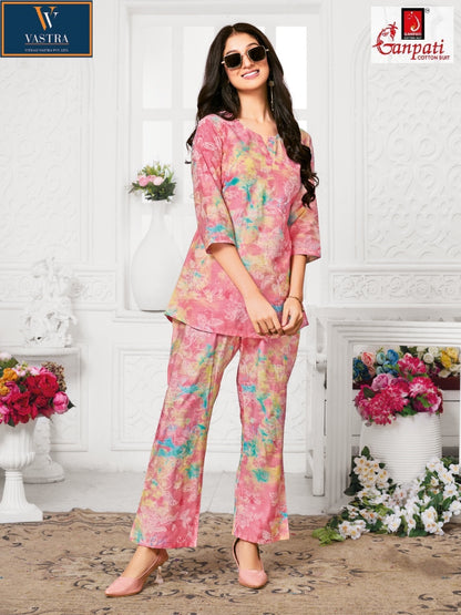 Jewal Vol 2 Vastra Ganpati Cotton Vatican Co Ord Set Manufacturer Ahmedabad