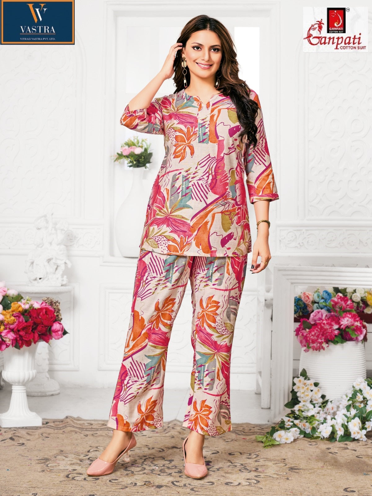 Jewal Vol 2 Vastra Ganpati Cotton Vatican Co Ord Set Manufacturer Ahmedabad
