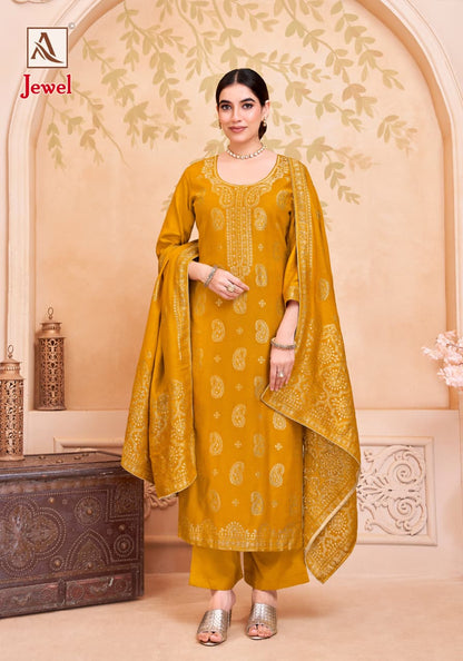 Jewel Alok Viscose Pashmina Suits Exporter India