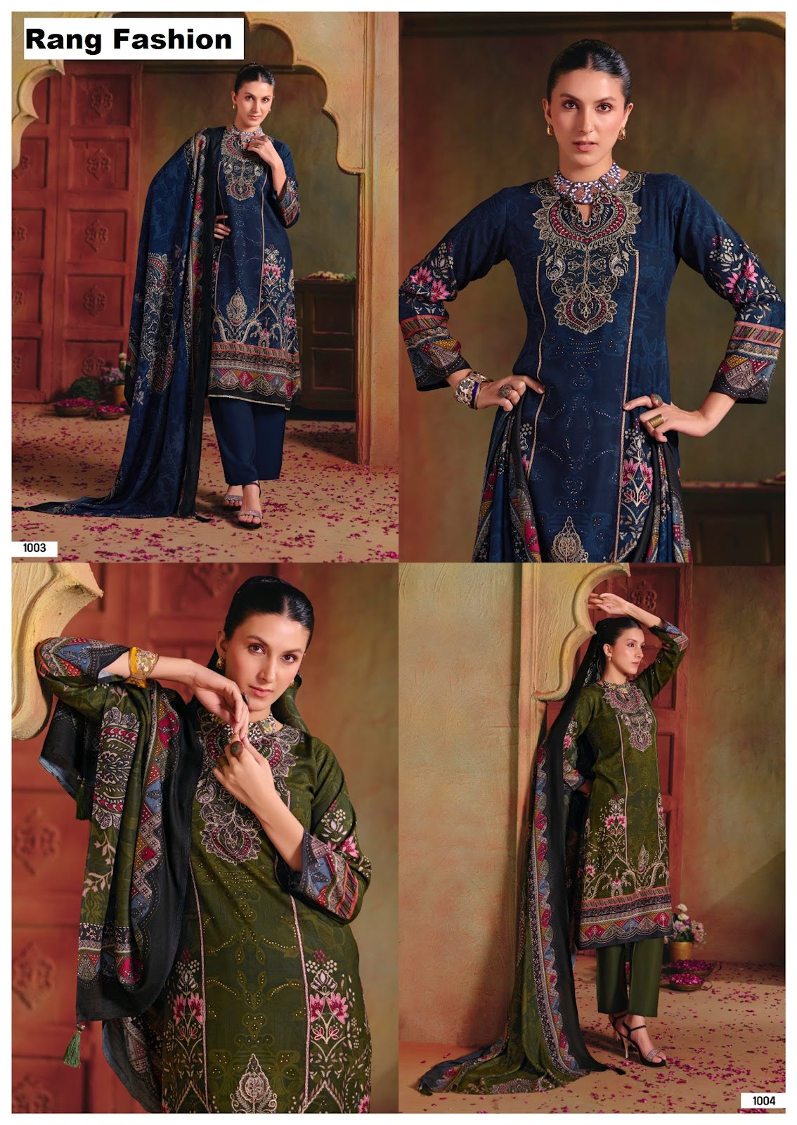 Jewel Rang Fashion Pashmina Suits Wholesale Price