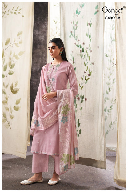 Jezra S4822 Ganga Bemberg Pant Style Suits Exporter