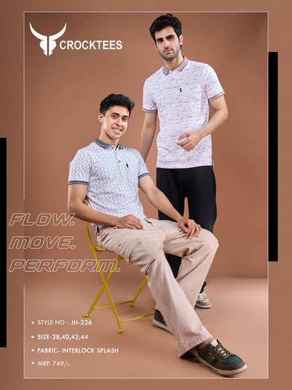 Jh 326 Crocktees Interlock Mens Tshirts Exporter India