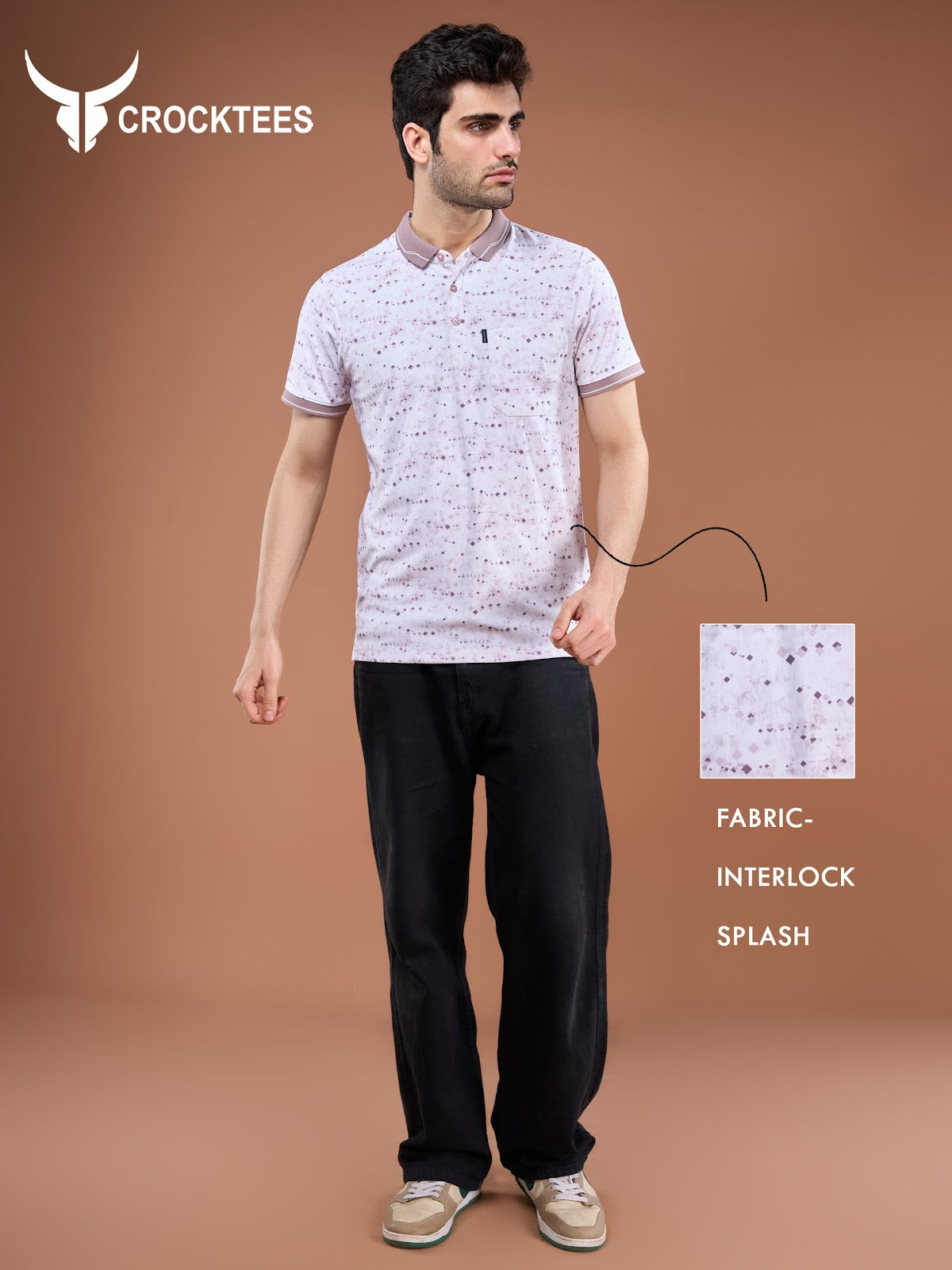 Jh 326 Crocktees Interlock Mens Tshirts Exporter India