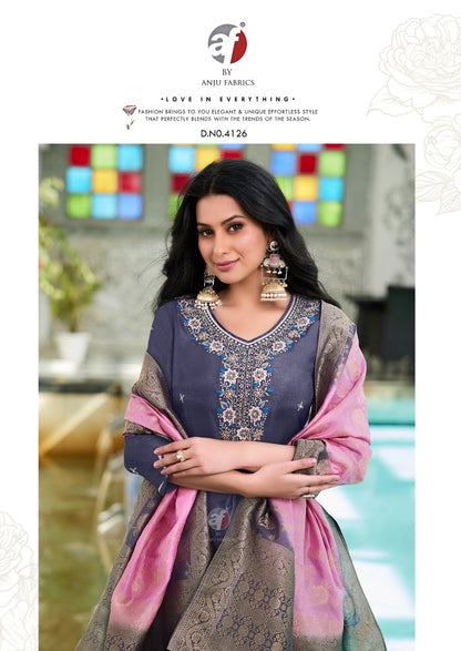 Jhalak Af Dola Silk Readymade Pant Style Suits Wholesaler