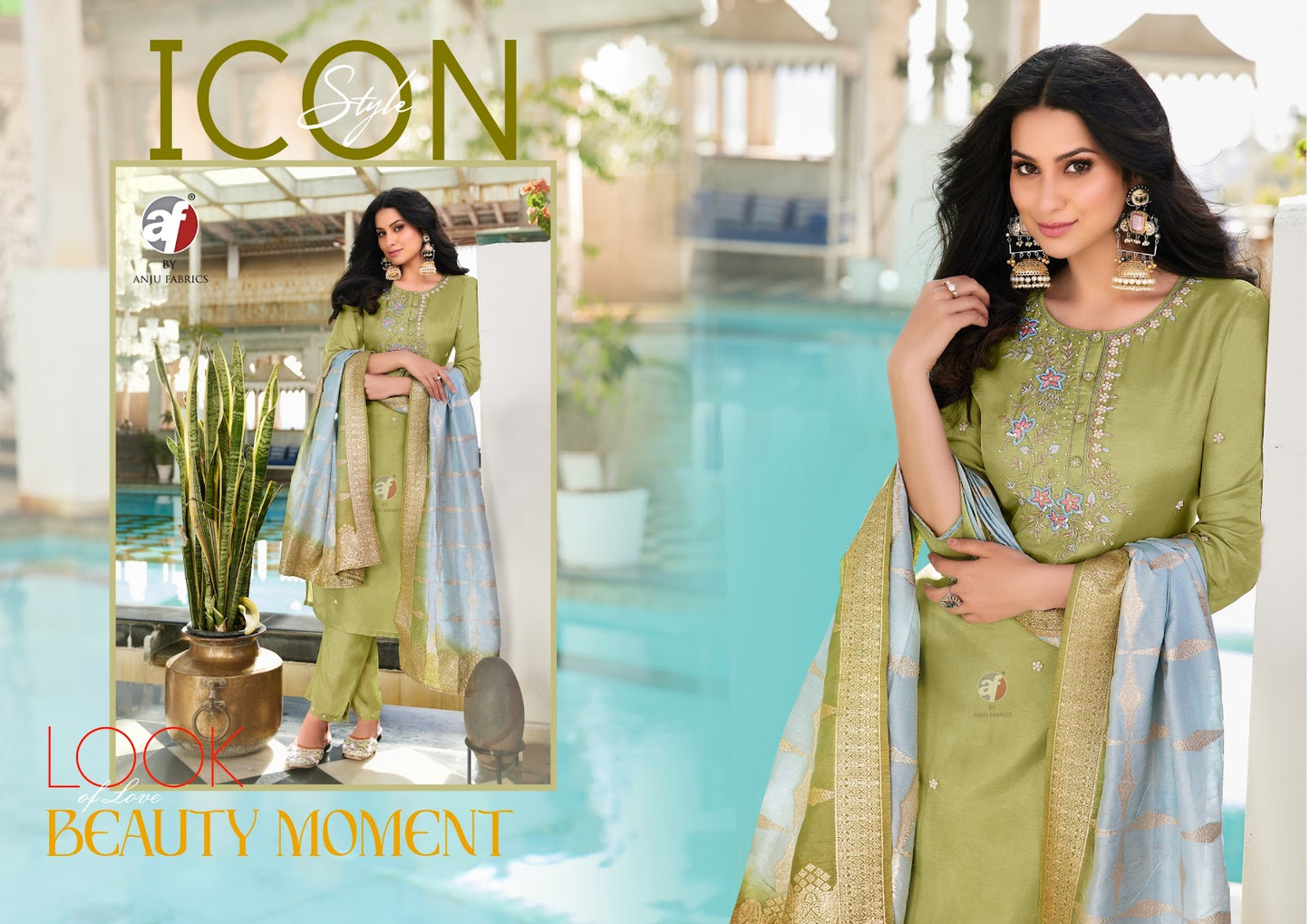 Jhalak Af Dola Silk Readymade Pant Style Suits Wholesaler