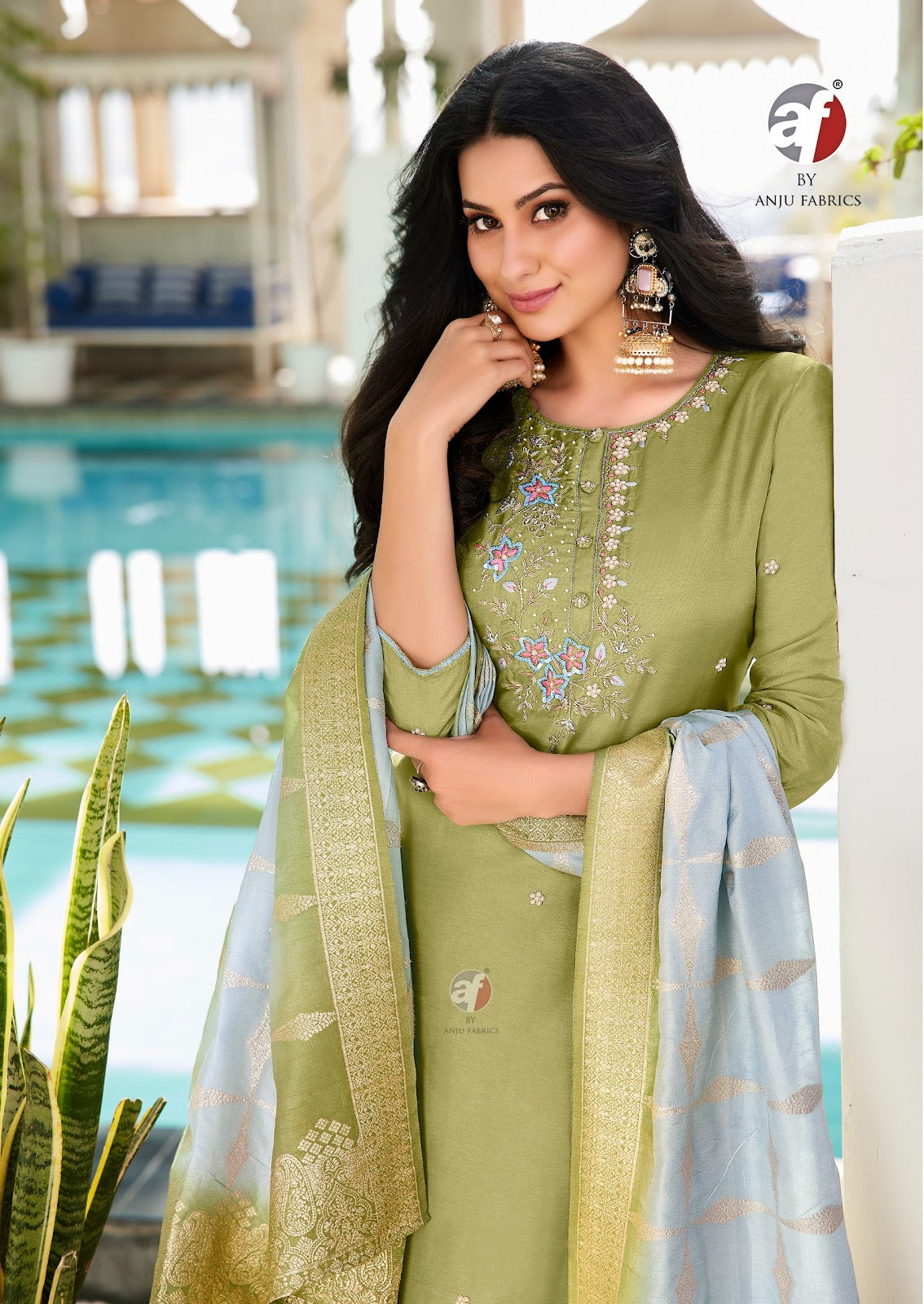 Jhalak Af Dola Silk Readymade Pant Style Suits Wholesaler